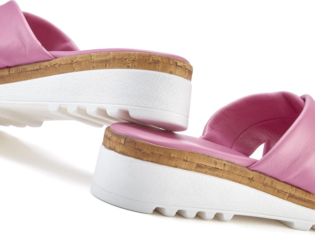 LASCANA Pantolette Sandale, Sommerschuh, Mule, offener Schuh, pink Größe 36