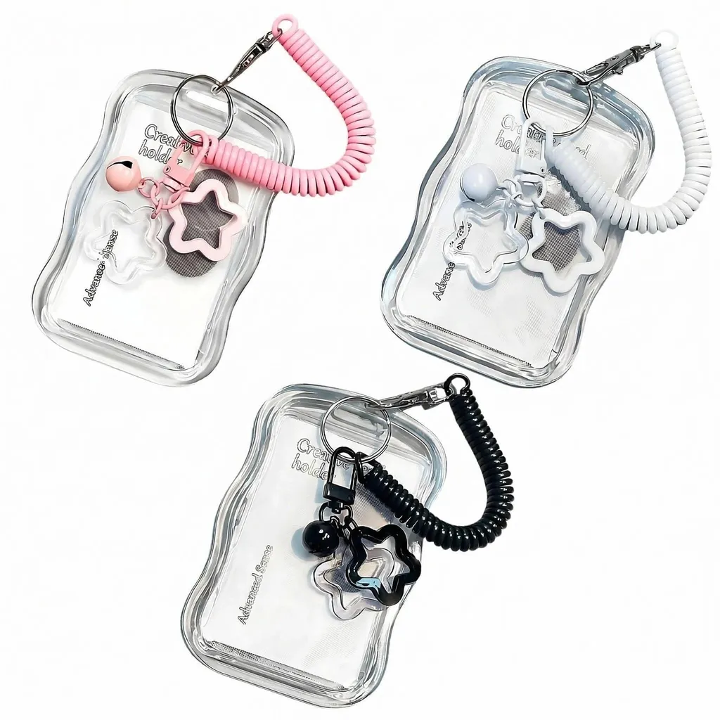 Porte-photo 3 compartiments silicone souple pour cartes et photos d'identité