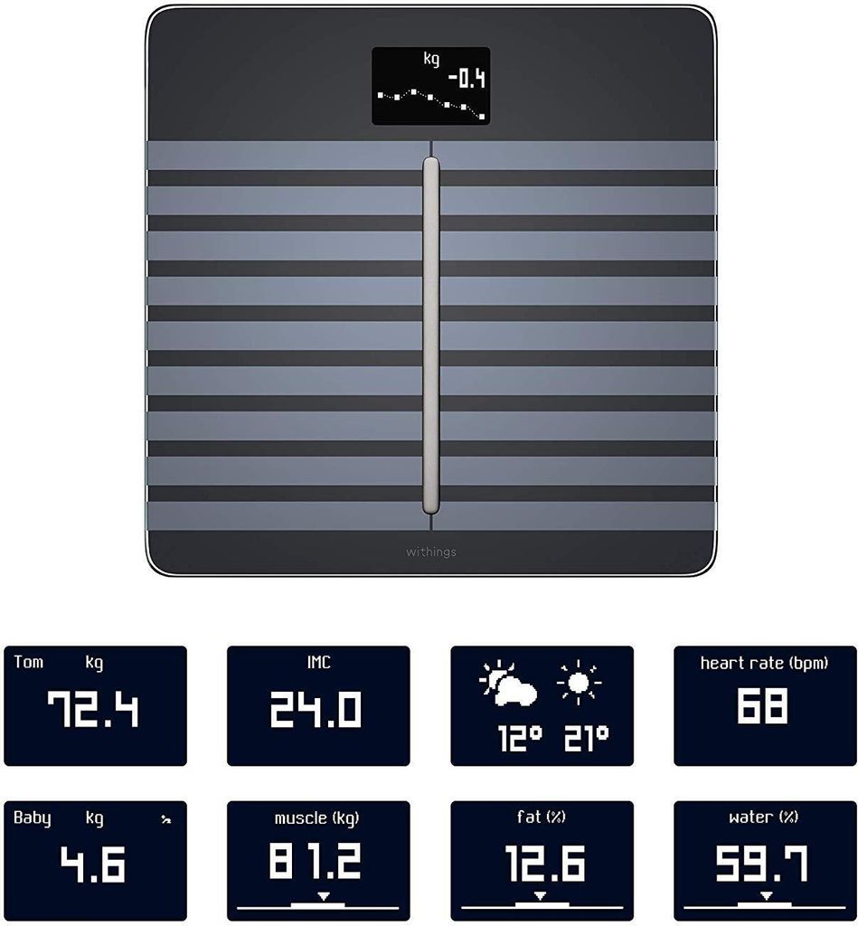Withings Body Cardio WiFiWaage Anzeige Gesundheitszustands Produktbild 37