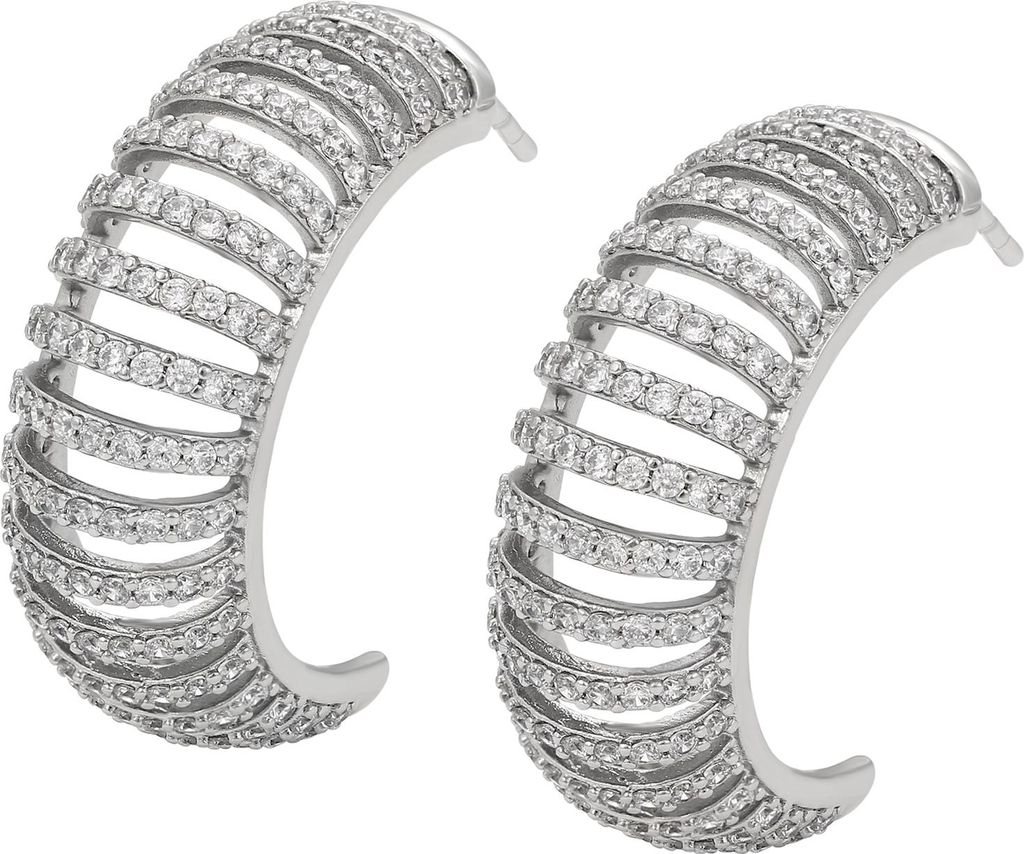 joella damen ohrringe - silber, one size