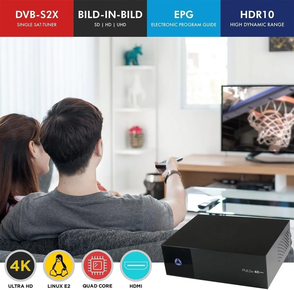 Décodeur Satellite AB PULSe 4K MINI SE Linux Enigma2 avec Tuner S2X - 12