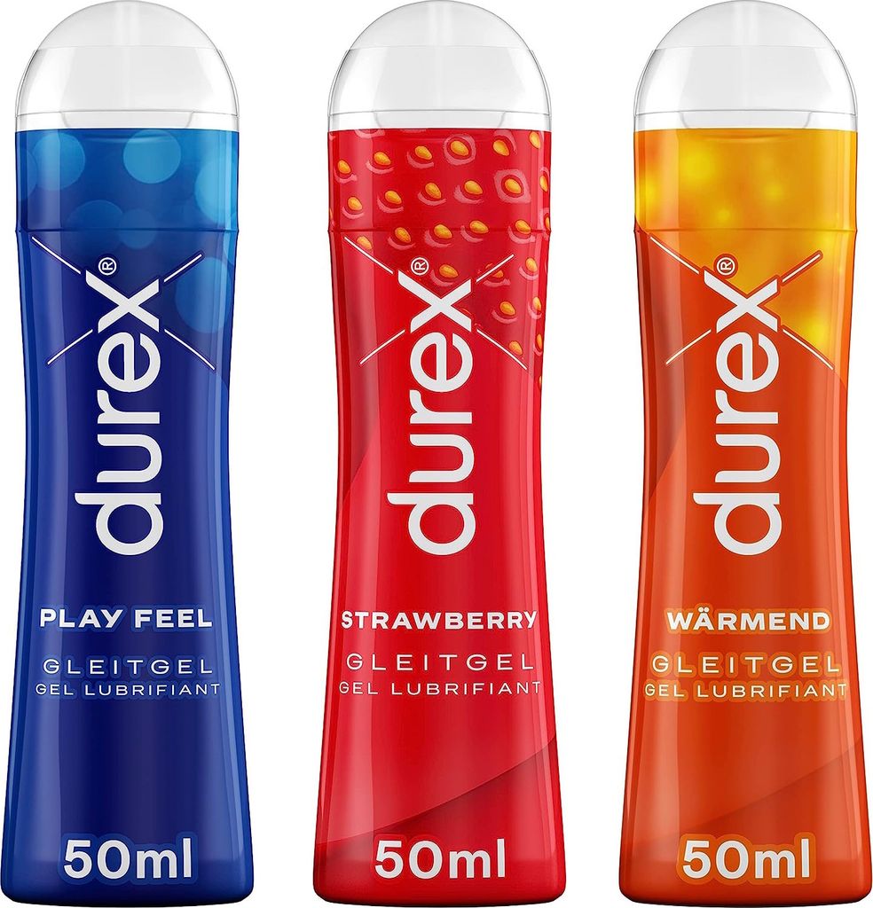 Durex Play Ausprobierpaket mit 3 verschiedenen Gleitgelen | Produktbild 