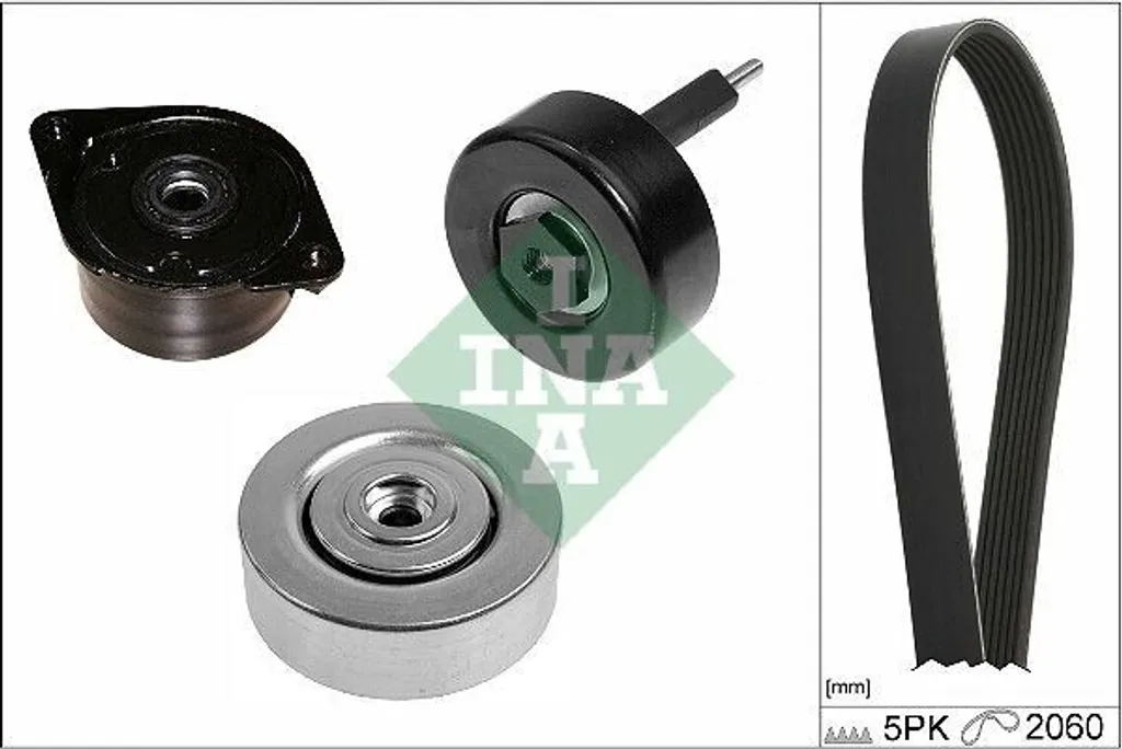 Kit courroies INA trapézoïdales nervurées haute résistance pour BMW X5