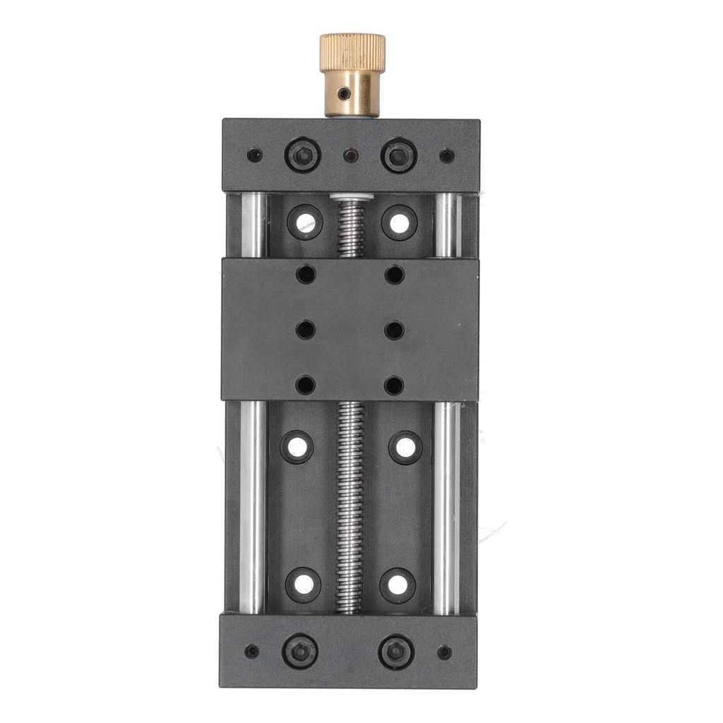 Linear Stage Actuator Manueller Schiebetisch Aluminiumlegierung Hochpräzise mit Sockel
