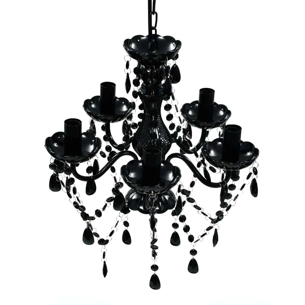 Lampadario Sputnik 5 Luci Nero - Illuminazione Vintage Anni '50 Design