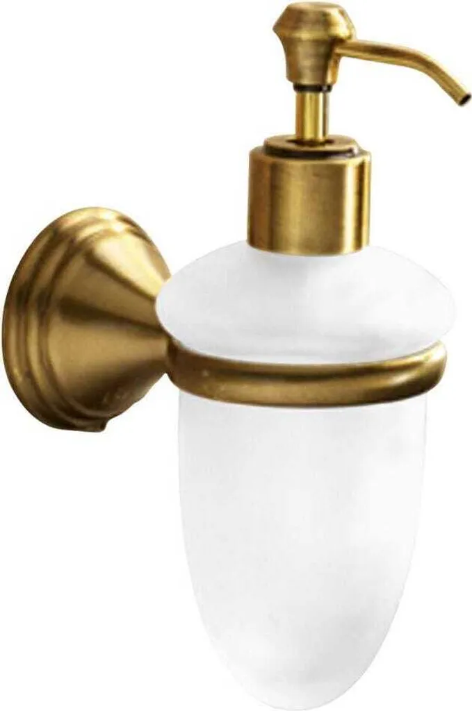 Dispenser Sapone Liquido Rosa 180ml | Finitura Bronzo per Bagni di Lusso