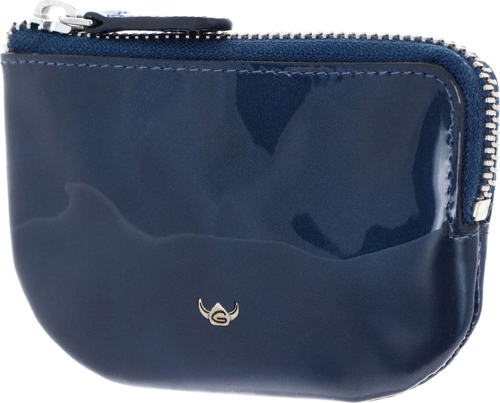 Golden Head Leder Schlüsselmäppchen Carrara Zipped Key Case Blue dunkelblau