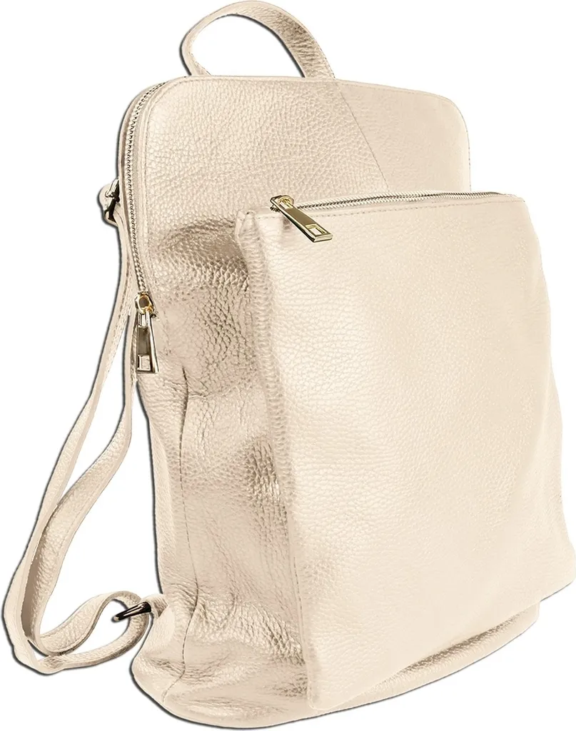 Zaino Toscanto City Beige ORTM103RI | Zaino Donna in Pelle Chic