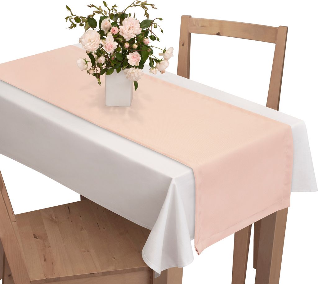 Tischläufer, Maße: 40x140 cm, Farbe: Beige