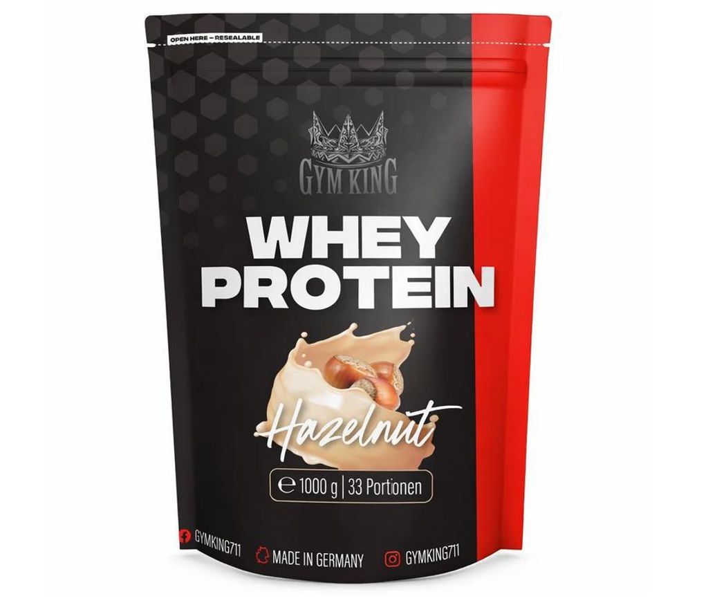 Gym King Whey Protein 1000g Beutel Haselnuss