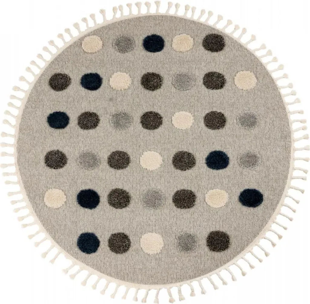 Tapis pour enfants rond My Fano 394 Dots, 133 cm diamètre, motif pois