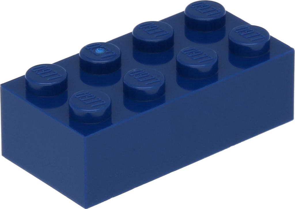 Lego 2x4 Stein 3001 - 250 Stück Dunkelblau
