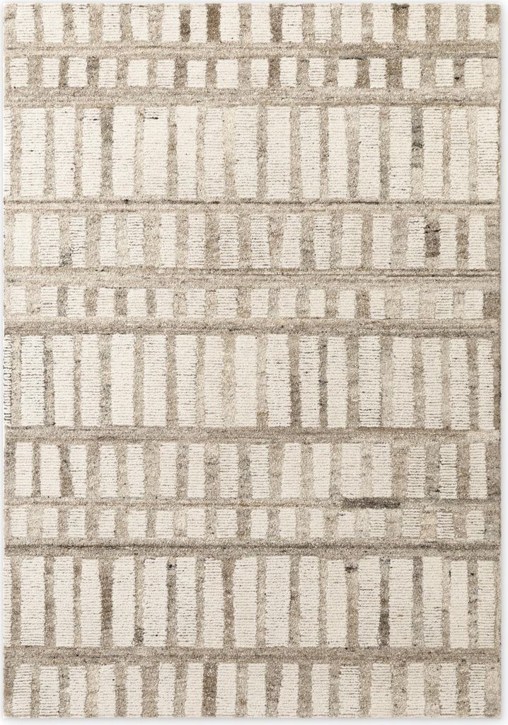 Vikosa Boho 1.0 Wollteppich Linara Natur Creme Braun