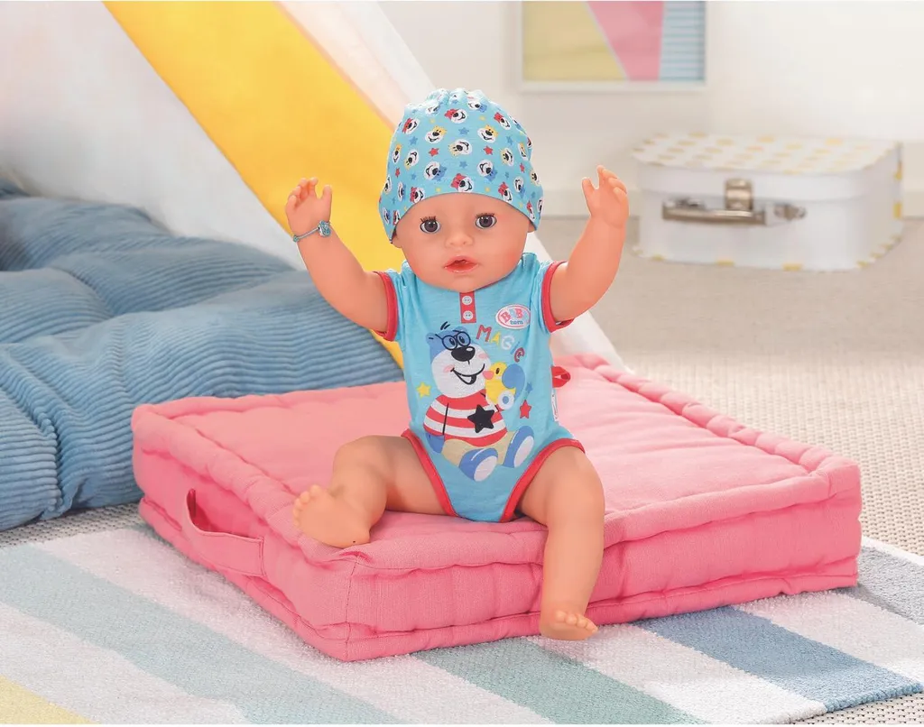 Poupon BABY born Magic Garçon 43 cm : le compagnon pour rassurer l'enfant - 5