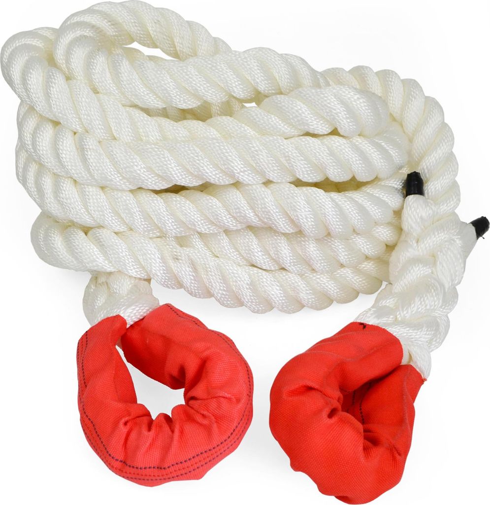 Kinetisches Bergeseil Weiß 36mm x 8m, 25.000 kg maximale Belastung, 30% Dehnung