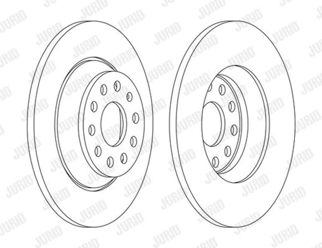 Disque de Frein Haute Performance JURID pour Audi Q3 et VW Golf VII 5G1