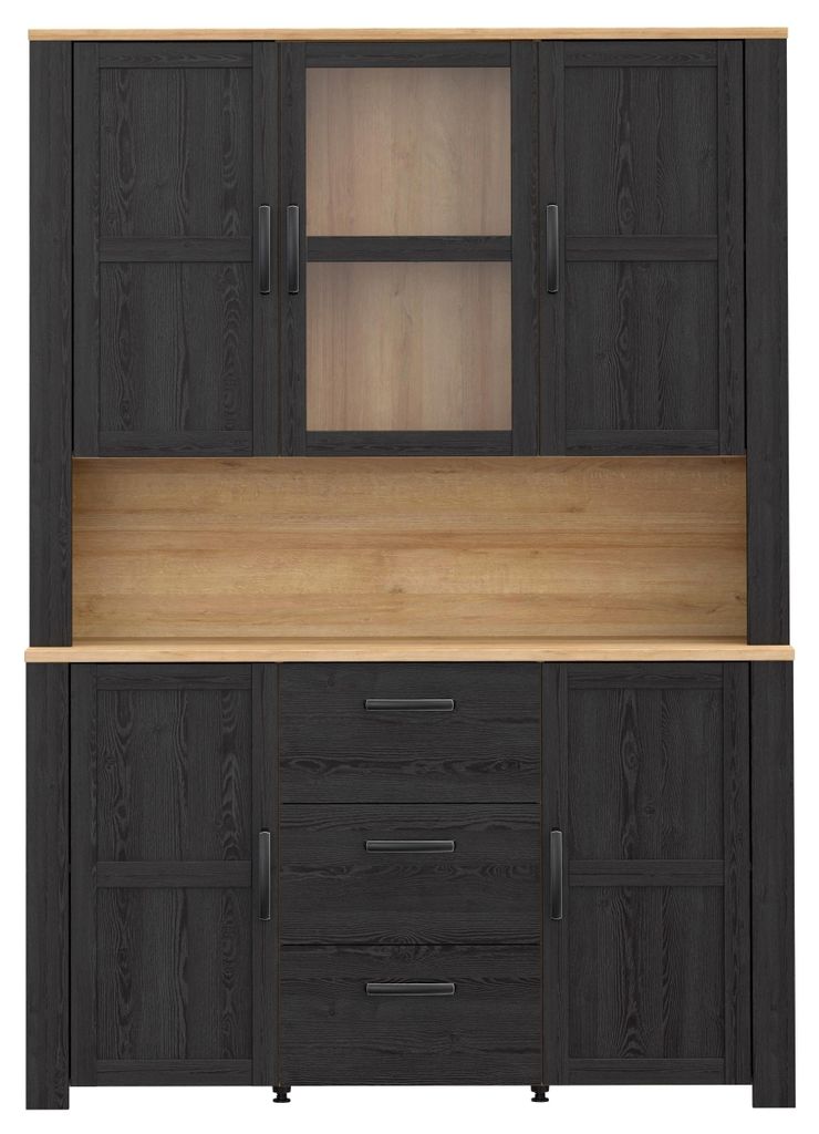 Buffet >BOHOL< in Eiche Nachbildung / Cabezone - 146,1x205,4x42cm (BxHxT)