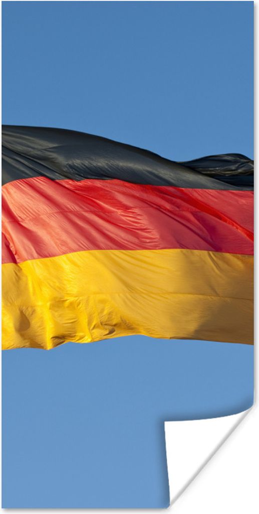 MuchoWow Poster Foto der deutschen Flagge 40x80 cm - Dekoration