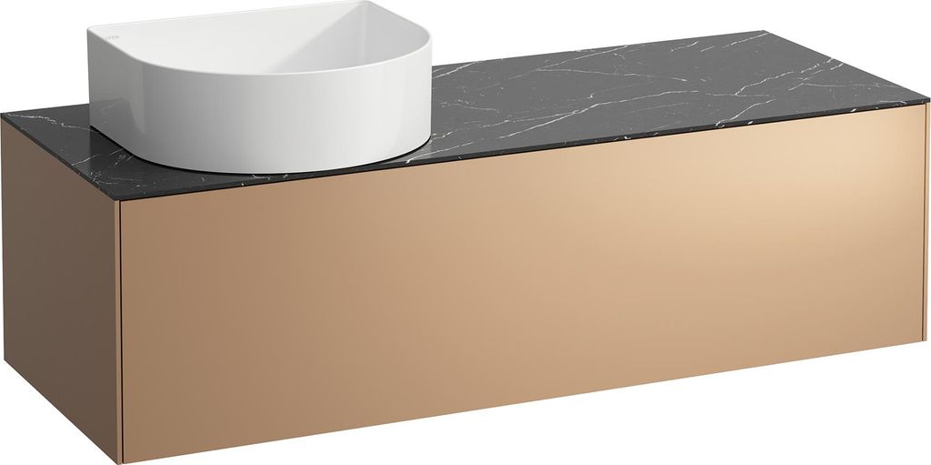 LAUFEN SONAR Schubladenelement, 1 Schublade, passend zu Waschtisch-Schalen 812340, 812341, 812342, 812343, Ausschnitt links für den Waschtisch, H4...