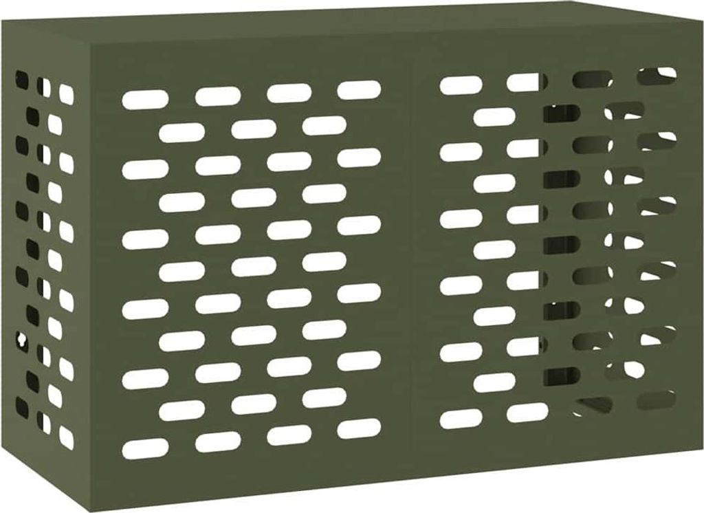 vidaXL Osłona klimatyzacji oliwkowozielona 90 x 40 x 60 cm Zdjęcie produktu 