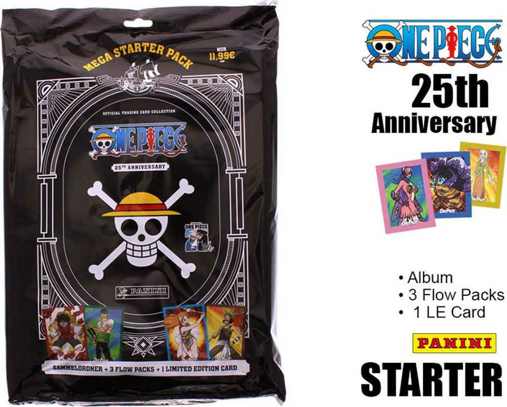 One Piece Sammelkarten Starterset 25th Anniversary Produktbild 
