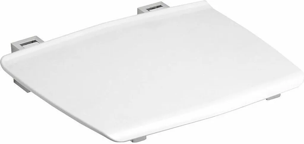 Siège de douche pliant ergonomique blanc GS120W - Structure Renforcée