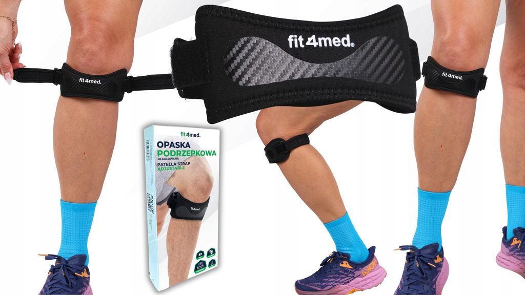FIT4MED | Chrániče kolen - Černé - Jedna velikost - Obrázek produktu 