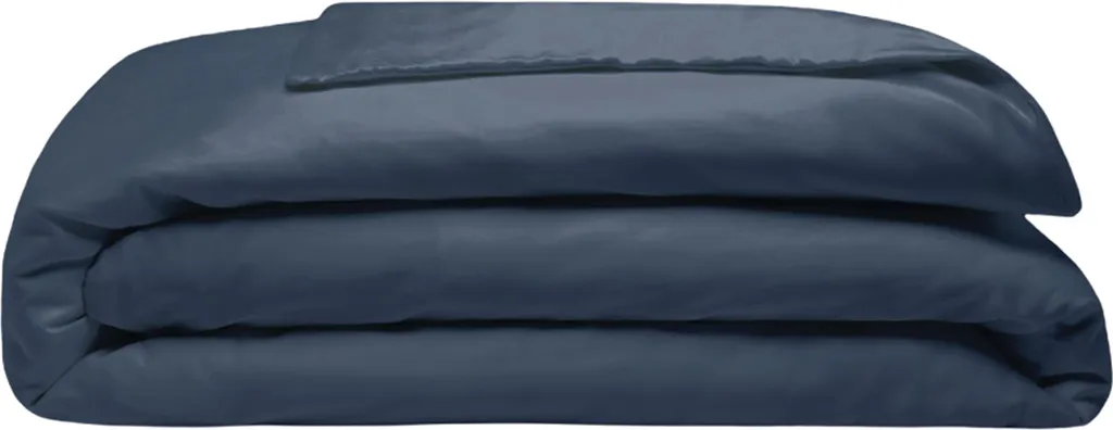 Housse de couette Belledorm BM102 en coton 200 fils bleu marine 2 places