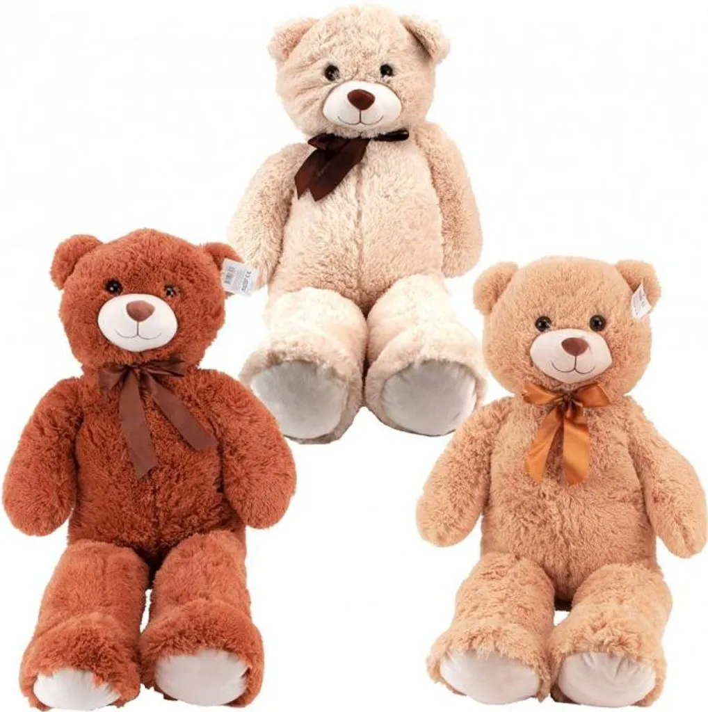 Grande peluche ours multicolore de 100 cm idéale pour cadeau de Noël