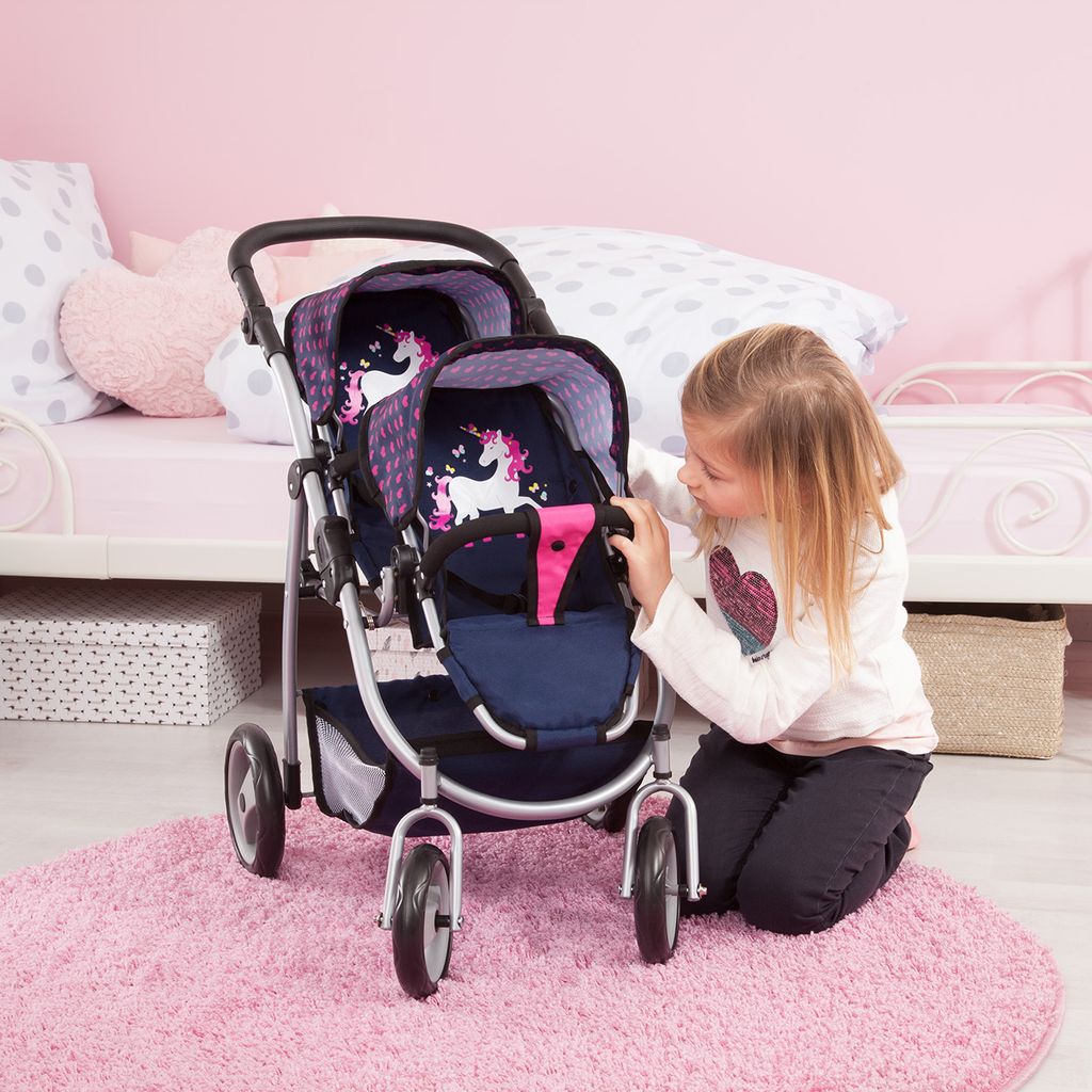 Bayer Design 26554AA Zwillingspuppenwagen, mit integriertem Produktbild 4