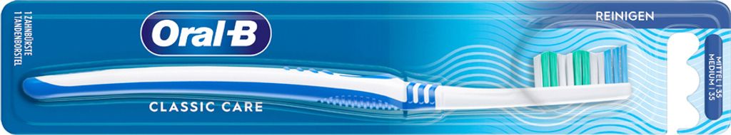 ORAL-BZahnbürste ORAL-B Classic Care 35 mittel Kurzkopf Produktbild 