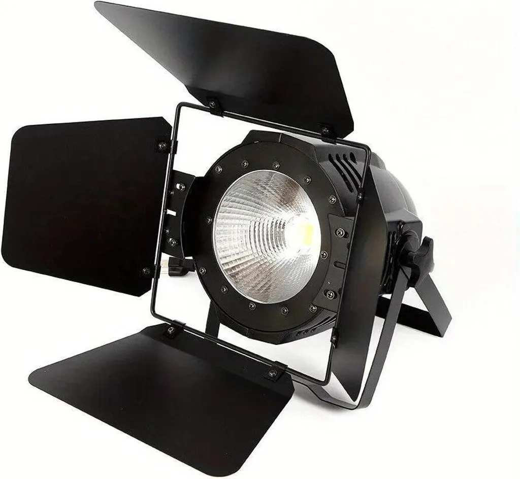 Projecteur de scène COB 200W noir avec mode musical pour éclairage DJ LED
