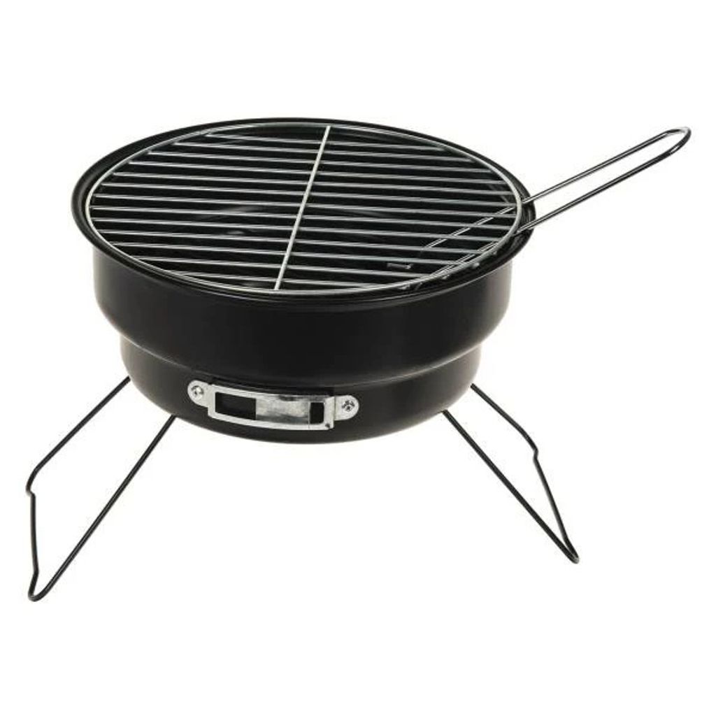 Turistický gril Skládací kulatý přenosný mini gril na Obrázek produktu 