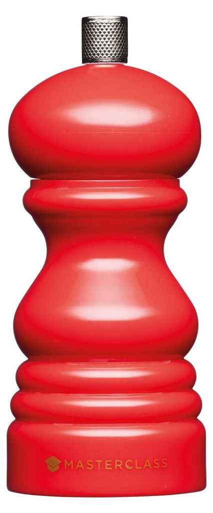 Molino de sal o pimienta MasterClass, 12 cm, color rojo Imagen del producto 