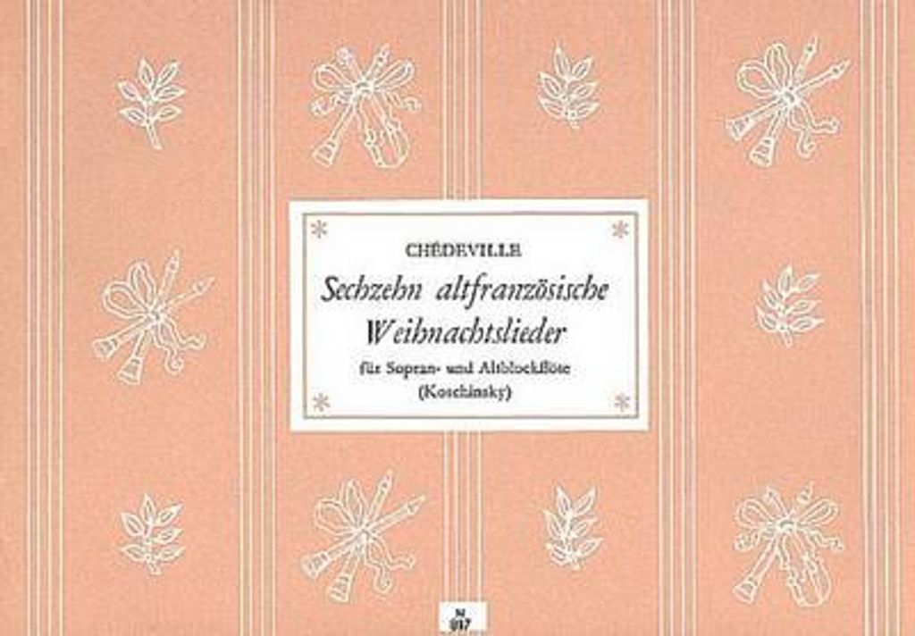 16 altfranzösische Weihnachtsliederfür 2 Blockflöten (SA)