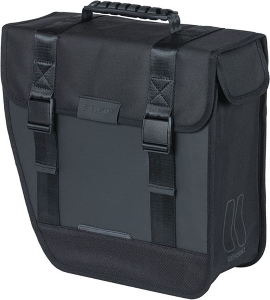Basil Sacoche Tour gauche, noir, 34x14x34cm, 14 ltr, Image du produit 