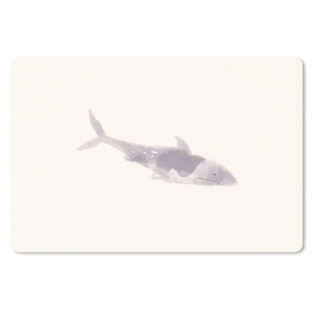 MuchoWow Mauspad Mousepad Fisch - Meer - Aquarell 27x18 cm - Mousepads - Maus Mat - Pad - Mausunterlage - Büroartikel - Desk Matten