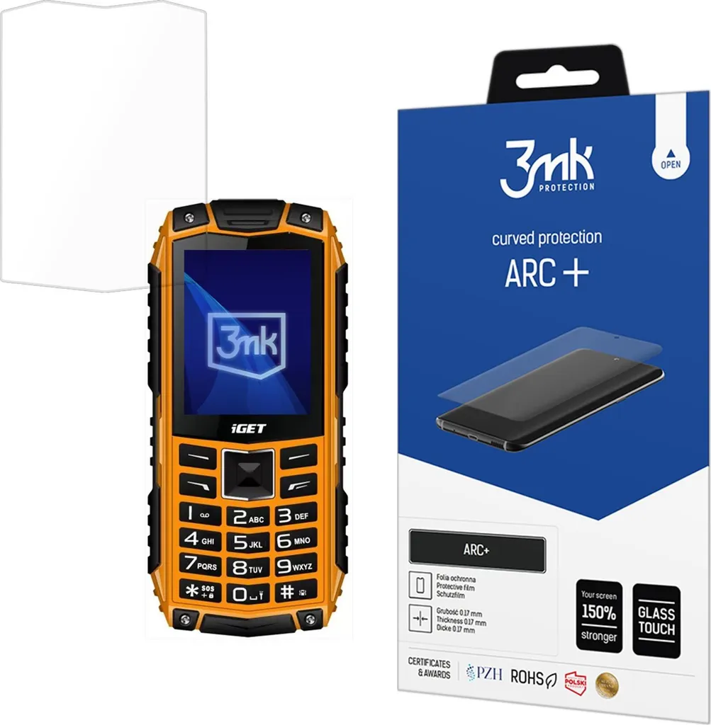 Film Protettivo Invisibile iGET Defender D10 3mk Arc+ - Ultra Sottile