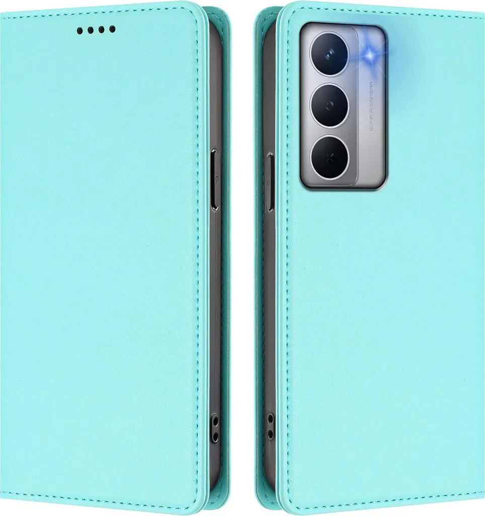 Custodia Flip Realme Narzo 80x Verde Menta: Stile e Protezione 360