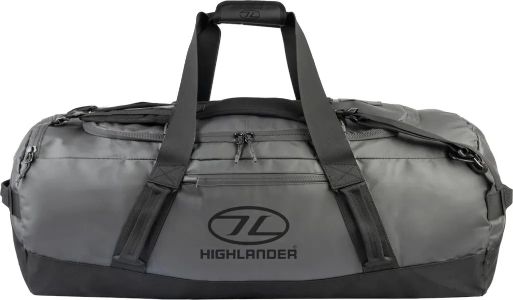 Sac de voyage expédition 120L gris parfait pour matériel de sport et camping