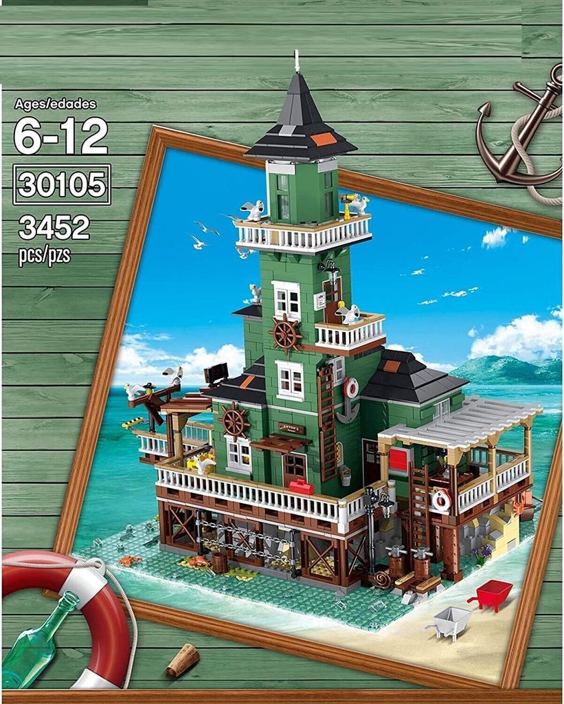 Bausteine Architektur Leuchtturm 3452 PCSDEEP POWER 30105