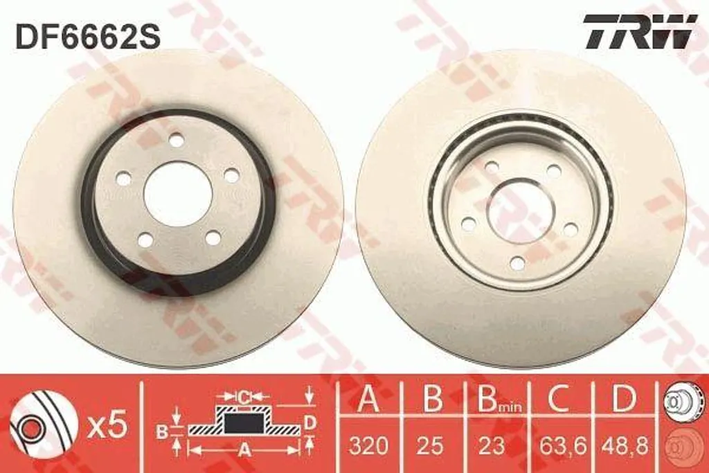 Disque de frein fiable pour Ford Focus et Kuga pour conduite sécurisée