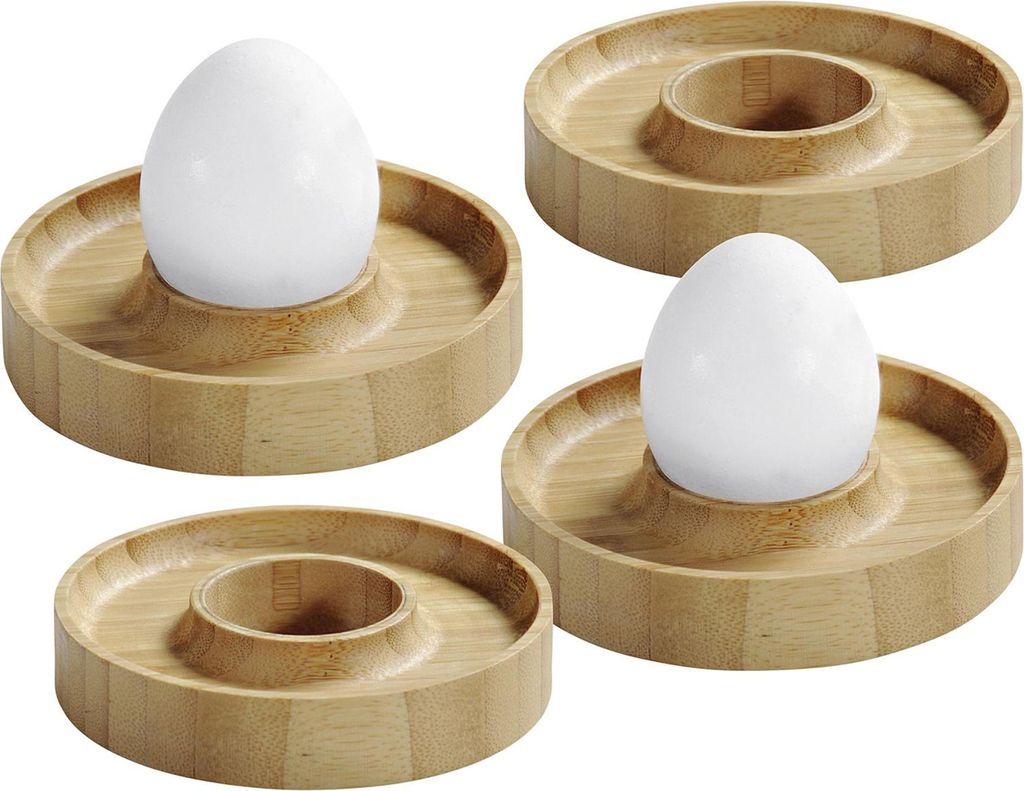 Set di 4 portauovo KESPER in bambù Immagine del prodotto 