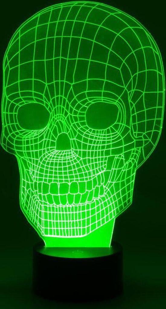 Totenkopf RGB-Leuchte 30cm