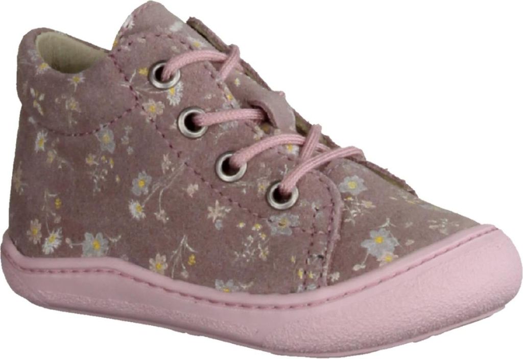 Ricosta Kenny 501602000 Erstlingsschuhe, Mädchen, Halbschuhe, Leder, Malve - Kinderschuhe Lauflernschuhe Gr. 18 - 26, Mehrfarbig, leder (velour)