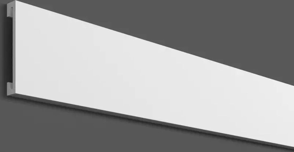 PROVISTON | Zierleiste | 17 x 70 x 2000 mm | Polymer | Weiß | Hochwertig | Stuckleiste | Modern | Robust | Langlebig | Stoßfest | 50 Meter