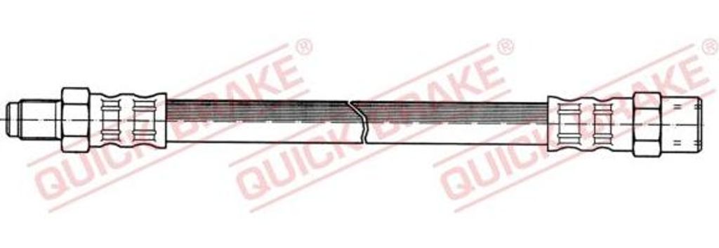 QUICK BRAKE 37.011 Bremsschlauch OE 6384281035 kompatibel mit V-Klasse, Vito