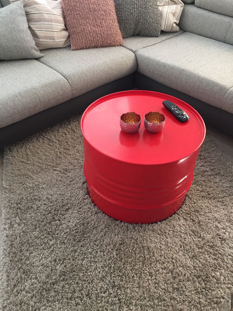 Fassmöbel Beistelltisch Tisch Fass Design Möbel Couchtisch Produktbild 