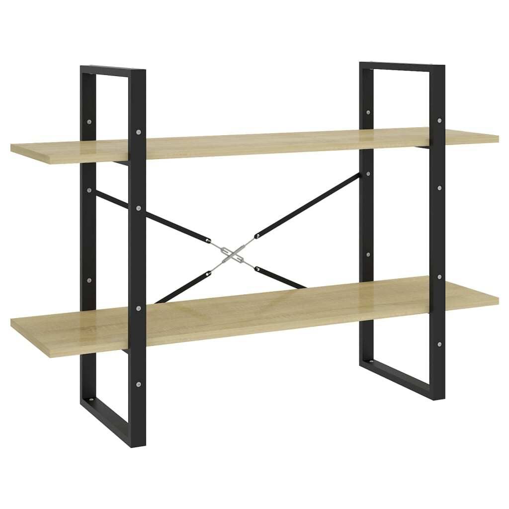 "2026 Aktion"Bücherregal - Bücherschrank/Standregal Langlebiges - 2 Fächer Sonoma-Eiche 100x30x70cm Holzwerkstoff - Bücherregale NeuMöbel429074