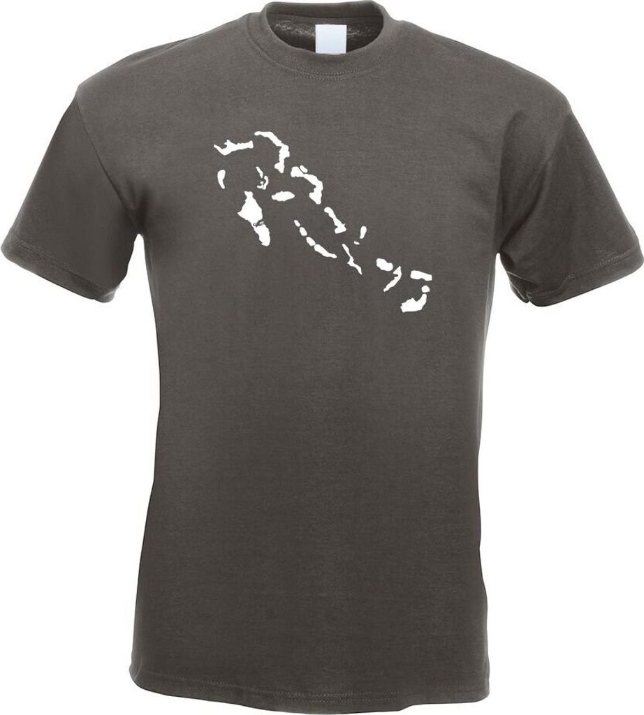 Kiwistar - T-Shirt - Graphit - Bahamas Umriss Kontur Herren Funshirt Bedruckt Design Sprüche Spruch Motive - mit Motiv Bedruckt - Funshirt Design ...